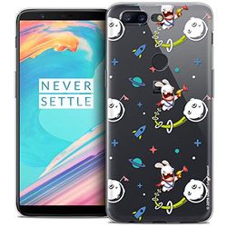 Beschermhoes voor 6 inch OnePlus 5T, ultradun konijntje Crétins Space 2