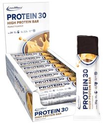 Protein 30 Protein Bar Peanut - 24 x high-Protein Snacks, 35g, Reduced Sugar, 30% Protein Content, Delicious Snack with a Delicate Cream Filling