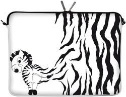 DIGITTRADE LS111-13 Zebra diseño funda protectora estuche antihumedad de neopreno para portátil macbook 13.3 pulgadas (33.8 cm)