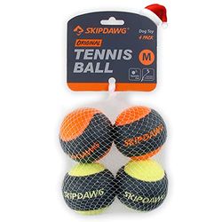 SKIPDAWG Tennis Lot de 4 balles de Tennis 170 g