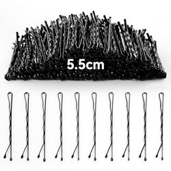 200 Pieces Black Metal Hair Pins 2.2 Inch Heavy Duty Hair Pins for Updo Hair Styling Daily Styles Versatile Hair Accessories for Women and Girls