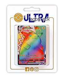 Pikachu VMAX 188/185 Shiny Rainbow - Ultraboost X Epée et Bouclier 4 Voltage Éclatant - Box med 10 franska Pokémon-kort