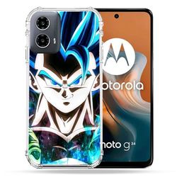 Cokitec Förstärkt skal för Motorola G34 5G Manga Dragon Ball Gogeta ansikte