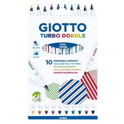 Giotto Turbo Dobble astuccio da 10 pennarelli bi-punta