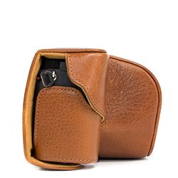 MegaGear MG560 - Capa de couro para câmara SLR Sony Alpha A6000 com alvo de 16-50 mm, cor castanho claro