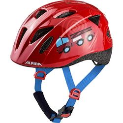 ALPINA Ximo - Lichte, veilige en onbreekbare fietshelm met optioneel ledlicht voor kinderen, firefighter gloss, 47-51 cm