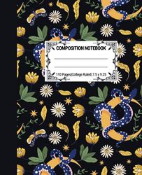 Composition Notebook: Cute Sea Plant Vintage Botanical Aesthetic Illustration Journal | 110 College Ruled Pages