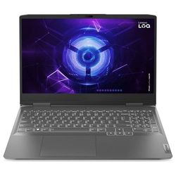 Lenovo LOQ Gen 8 - Laptop do gier 15,6" FullHD (Intel Core i5-12450H, 16 GB RAM, 512 GB SSD, NVIDIA GeForce RTX 4050 6 GB, Bez systemu operacyjnego) Szary - klawiatura QWERTY Polska