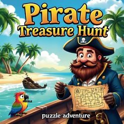 Pirate Treasure Hunt: A Fun Puzzle Adventure for Kids with Mazes, Riddles & Hidden Clues!