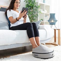 InnovaGoods® Shiatsu warmte 2-in-1 Futsa massager, masseert diep en ontspannend de rug en de nek, met warmtefunctie en massagerontwerp, ideaal voor thuis en op kantoor.
