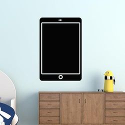 Ambiance - Adhesivo decorativo para pared, diseño de smartphone, 45 x 30 cm, color negro