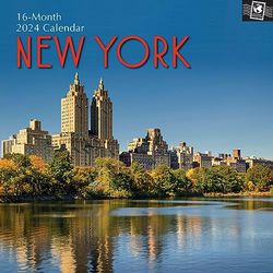 New York Calendrier 2024-16 mois : calendrier original Gifted Stationery [Multilingue] [Calendrier] (calendrier mural)