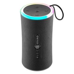cellularline Music Sound AURA 20W - Cassa Bluetooth Portatile - Nero - IPX6 - luci RGB