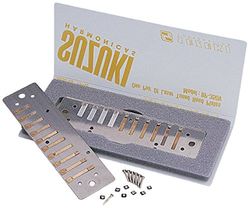 Suzuki RP-350-EB Replacement Reed Plates voor Promaster Valved Harmonica Key of Eb goud