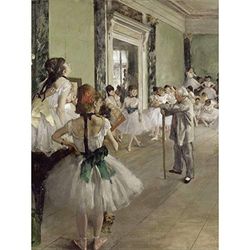 Edgar Degas De Ballet Klasse Grote Muur Art Print Canvas Premium Poster Muurschildering