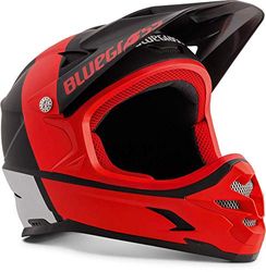 Met Casco Bluegrass INTOX Nero Rosso (54-56) Ciclismo Unisex Adulto, Multicolore