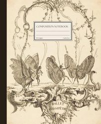 Composition Notebook: Dark Academia Aesthetic with Vintage Fairy Design | Journal for Home, Work, School | 110 pages