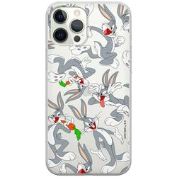 ERT GROUP mobiltelefonfodral för Iphone 12 PRO MAX originalt och officiellt licensierat Looney Tunes mönster Bugs 013 optimalt anpassad till formen på mobiltelefonen, gedeeltelijk transparant