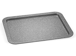 Aeternum Bandeja baixa Bakeware Petravera, aço, cinza, 43 x 29 cm