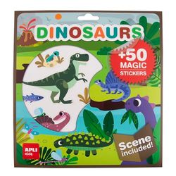 APLI Kids 19374 - Set met verwijderbare stickers met podium voor kinderen vanaf 3 jaar, thema dinosaurus