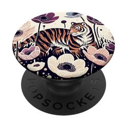 Tigre Obra De Arte Retro Tigres PopSockets PopGrip Intercambiable