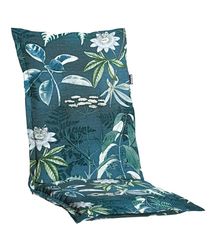 Dehner Abruzzo Coussin pour Chaise de Jardin Hydrofuge - Environ 50 x 52 x 50 cm - Coton/Polyester/Viscose - Bleu