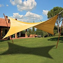 VERDELOOK schaduwgordijn, vierkant, 3,6 x 3,6 m, ecru