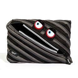 ZIPIT ZTMJ-WD-BG Wildlings Jumbo, astuccio con un unica, lunga cerniera di colore nero