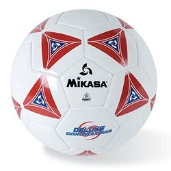 MIKASA Serious bola de futebol (vermelho/branco, tamanho 5)