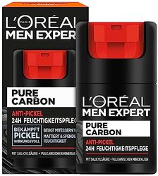 L'Oréal Men Expert Anti-Pimple Moisturiser, Effectively Fights Pimples, Pure Carbon, 1 x 50 ml