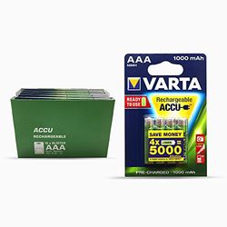 Varta 5703301404 Pilhas AAA, embalagem de 10 x 4 (1000 mAh)