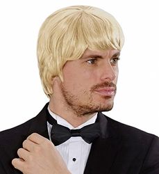 Widmann I9219 - Dream Hair Pruik Volwassen man, jaren 60, Muzikant, Rockster, Engels, Carnaval, Themafeesten, Blonde kleur