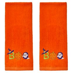 SKL Home Halloween Boo Hand Towel Set for Bath/Kitchen/Bar & Gift, 2 Count