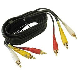 Goobay 50139 - Cavo di collegamento audio/video composito, 3 x Cinch con conduttore video RG59, 1,5 m