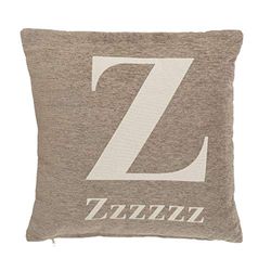 Premier Housewares Zzzzzz Cushion - Natural