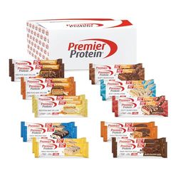 Premier Protein Mixbox - High Protein 50 Percent (2x4 x 40g) - Protein Deluxe 40 Percent (2x3 x 50g) - Soft Crunch 40 Precent (2x3 x 40g)