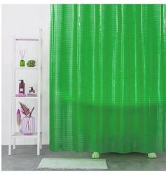 LshyMn YLYZMN2 - Tenda da doccia trasparente in EVA, 180 x 180 cm, colore: verde