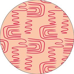 Bonateks, Round Digital Printed Mouse Pad, Non-Slip Base, for Office and Home, Diameter:22cm
