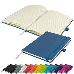 A5 Notebook Schrijfblok Nieuwe Gevoerde Hardback Journal Notepad Notities Dagboek Pad (Lichtblauw)