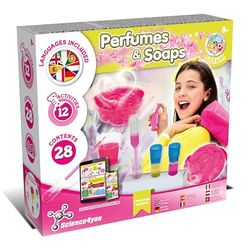 Science4you Perfumes & Jabones - Kit para Hacer Jabones y Crear Perfumes, Kit de Ciencia para Niños con y Manualidades + 12 Experimentos, Juguetes y Juegos Educativos, Regalo para Niños 7 8 9+ años