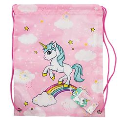 Unicorn Rainbow Drawstring Lunch Bag