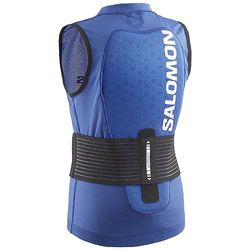 Salomon Flexcell Pro Vest, Protezione Schiena Sni Snowboard MTN Bambini: Protezione Adattabile, Traspirabilità, e Facile da Regolare, Blu, JM