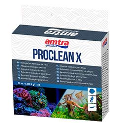 Amtra Proclean X - attivatore batterico per filtri d’acquari d'acqua dolce e marina, attivatore del ciclo dell'Azoto. Formato 10 fiale x 5 ml