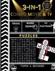 3-in-1 Combo Movie and TV Puzzles: Trivia, Word Search, TV Factoids