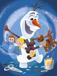 Olaf Frozen Adventure Tela, Multicolore, 60 x 80 cm