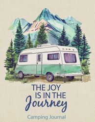 Camping Journal & RV Travel Logbook: Blue Vintage Camper Edition for Tracking Your Caravanning Adventures and Campsite Memories.