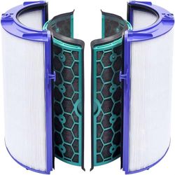 KEEPOW Vervangingsfilter voor Dyson HP04 TP04 DP04 Pure Cool Luchtreiniger, 360° Fan Glas HEPA-filter Actieve Koolfilter