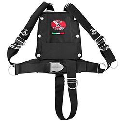 DiveSystem MOD X3M Imbraco GAV Tecnico, Piastra Alluminio, Nero, Taglia Unica