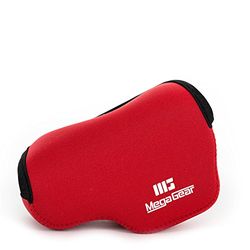 Megagear Mg087 Custodia per Fotocamera Sony Alpha Nex-5R, Nex-5N, Nex-5 (16-50 mm), Rosso