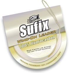 Sufix Wind-on fluorocarbone Leader Pêche Line-33-feet Fonde, 700-080F, Claire, 80-Pound